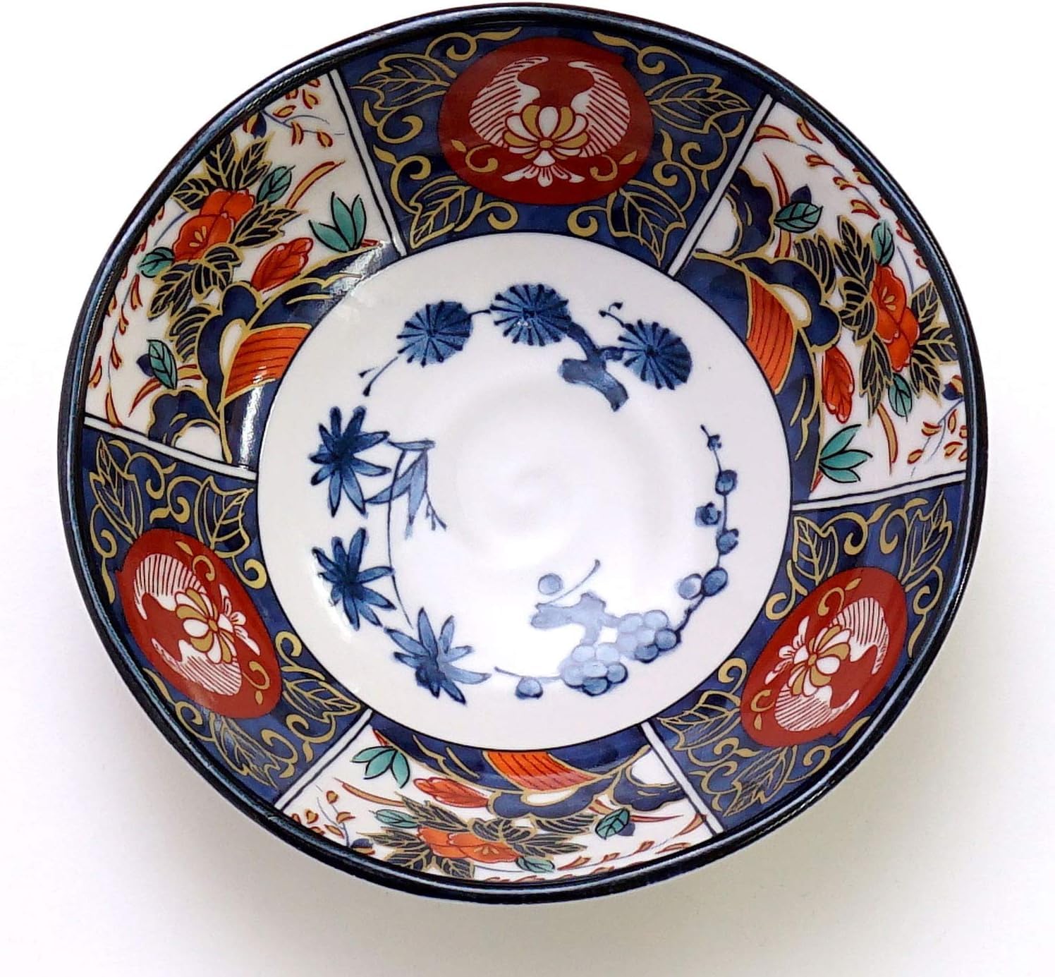 Amazon.co.jp: 美濃焼 高峰窯 錦彩古伊万里 (小鉢揃（5客組